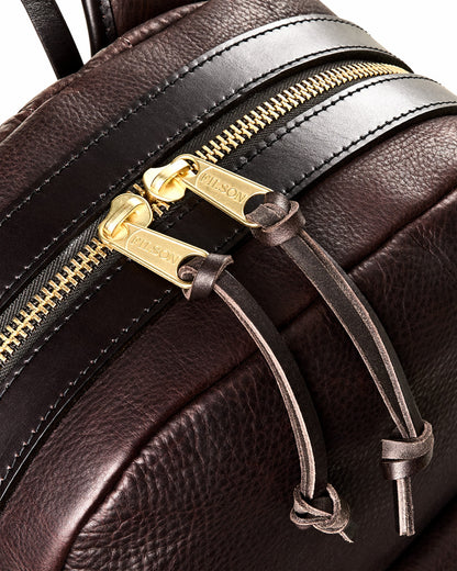 Filson Bags Heritage Leather Journeyman Backpack - Ballard Brown
