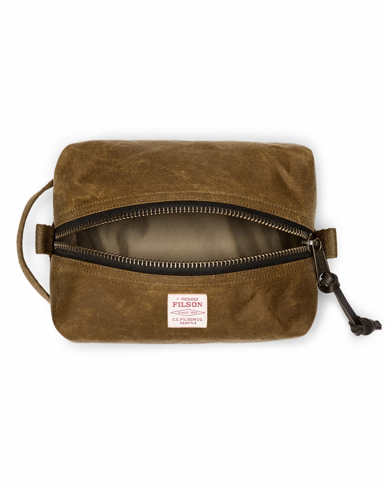 Filson Bags Tin Cloth Dopp Kit - Dark Tan