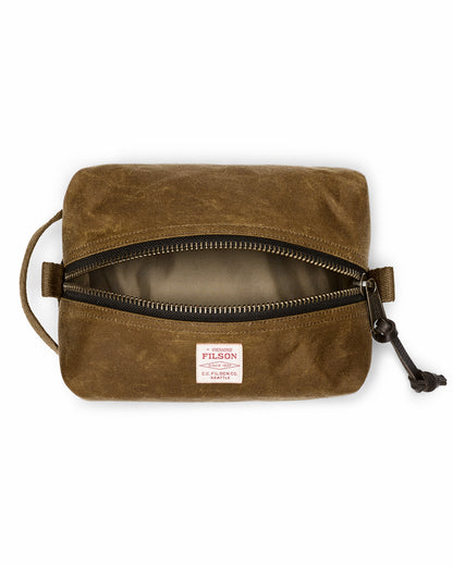 Filson Bags Tin Cloth Dopp Kit - Dark Tan