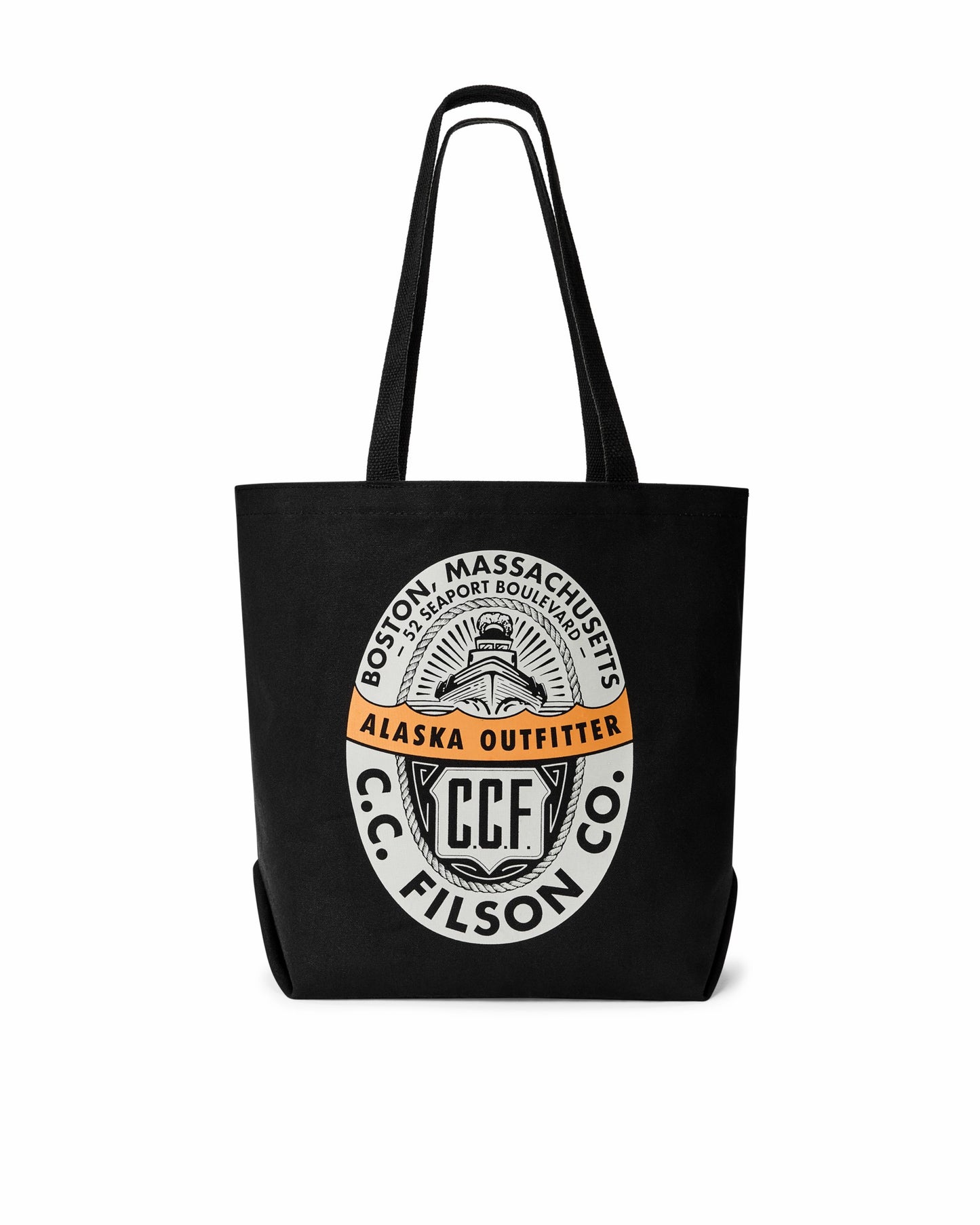 Filson Bags Boston Graphic Tote Bag - Black
