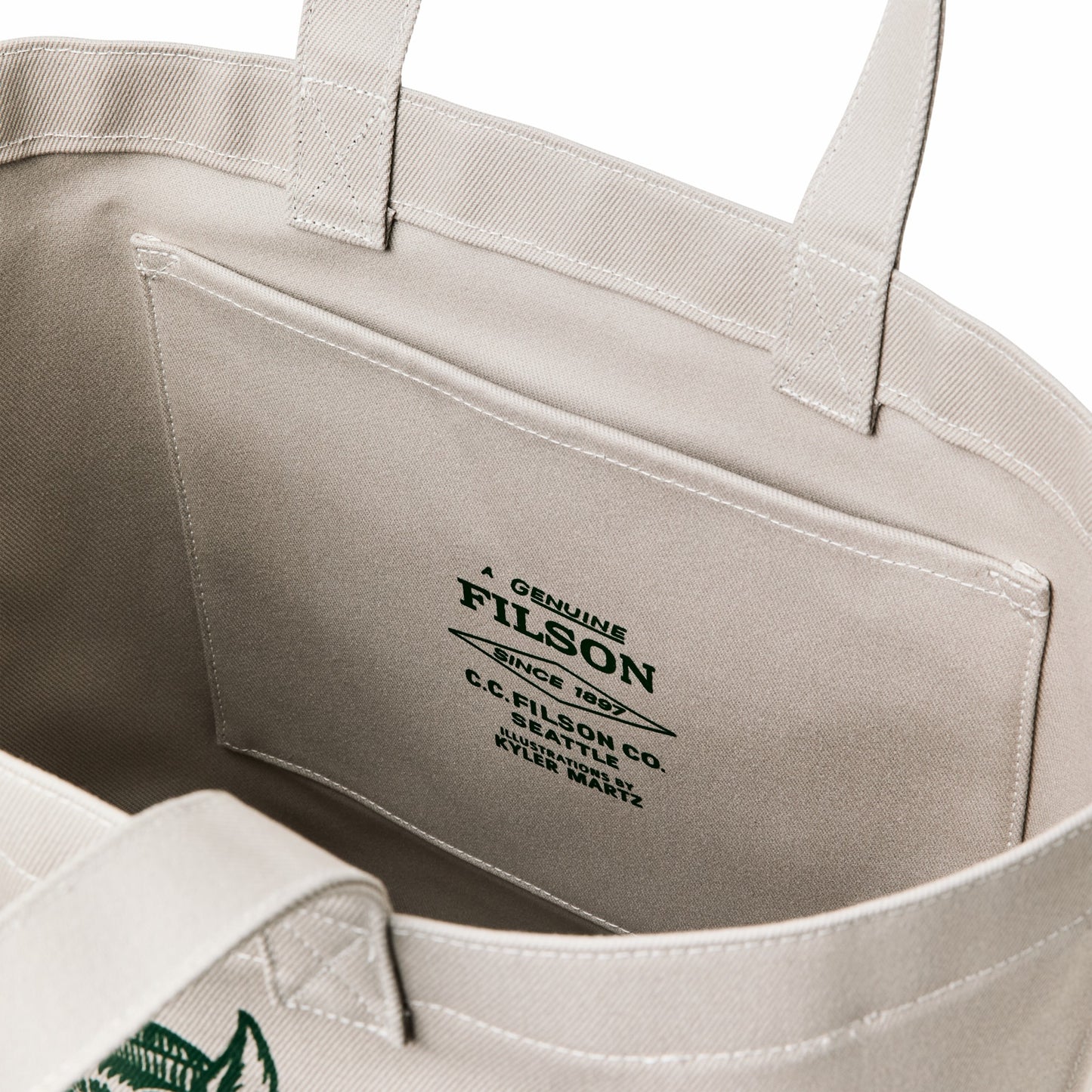 Filson Bags Kyler Martz Graphic Utility Tote - Twine / Wolf