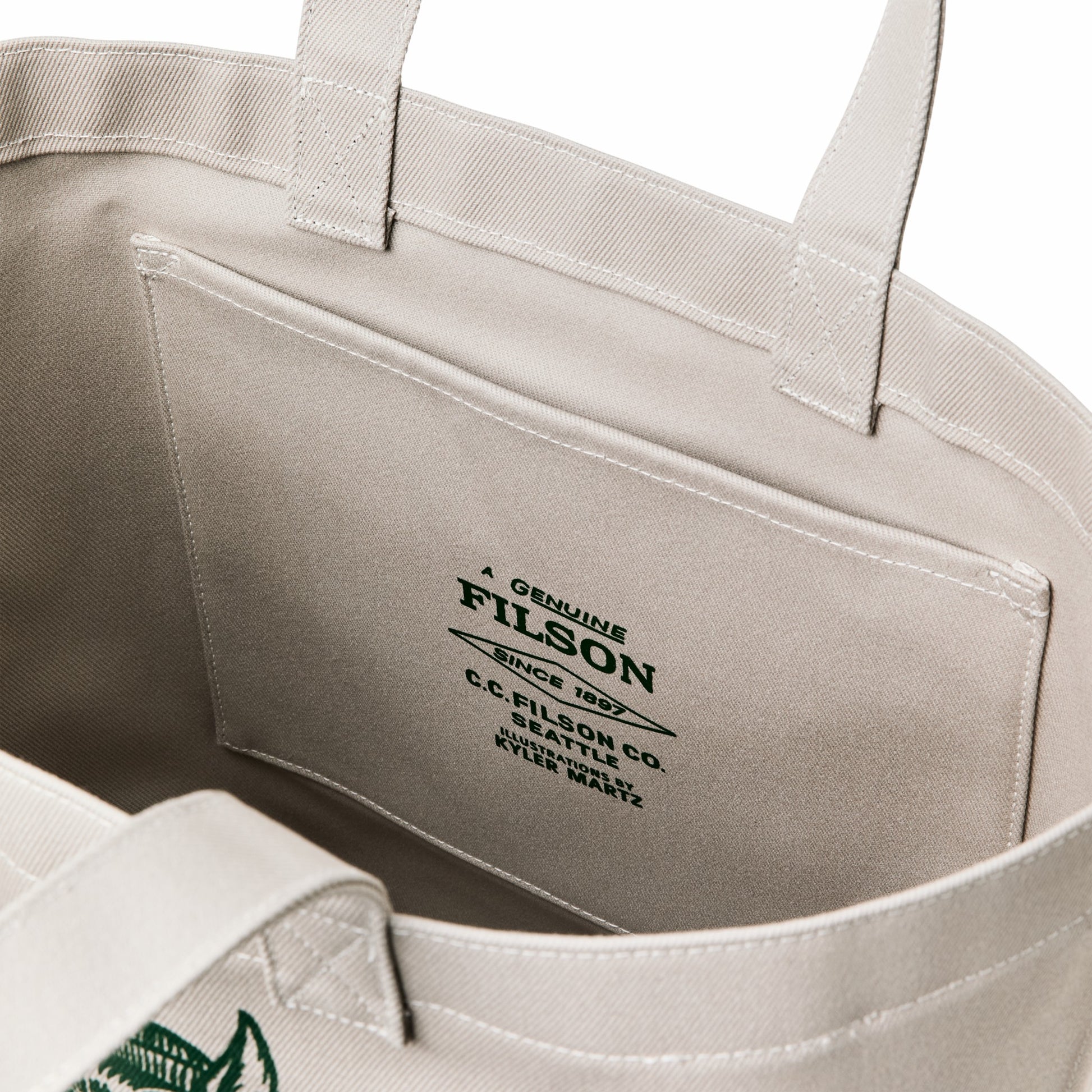 Filson Bags Kyler Martz Graphic Utility Tote - Twine / Wolf
