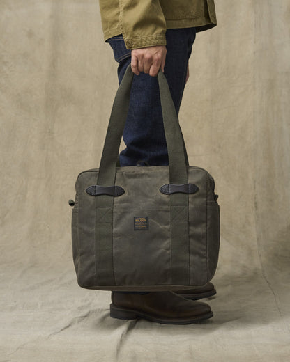 Filson Bags Tin Cloth Zipper Tote Bag