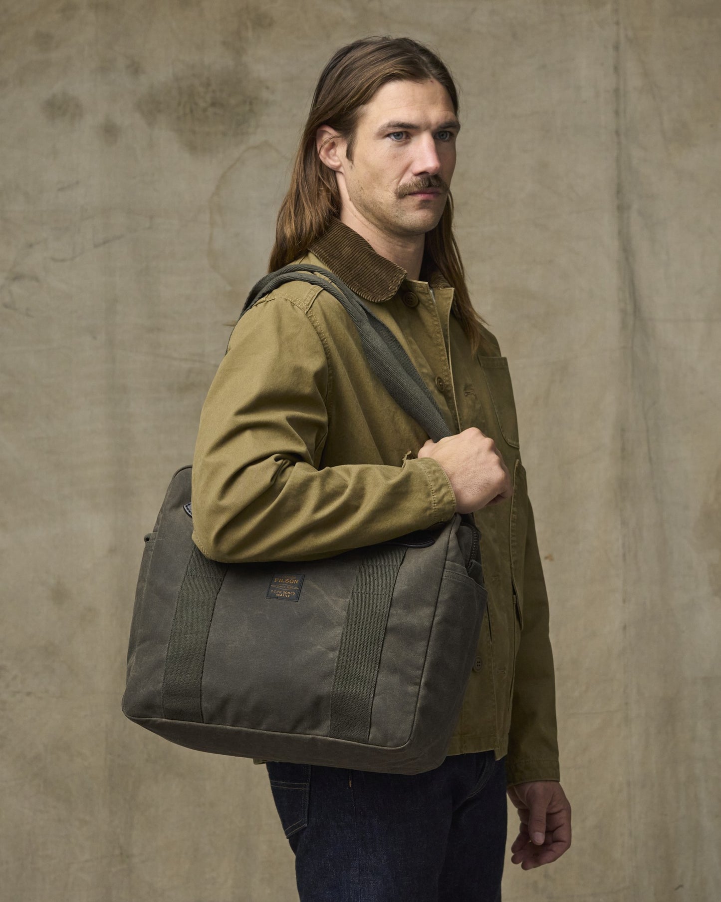 Filson Bags Tin Cloth Zipper Tote Bag