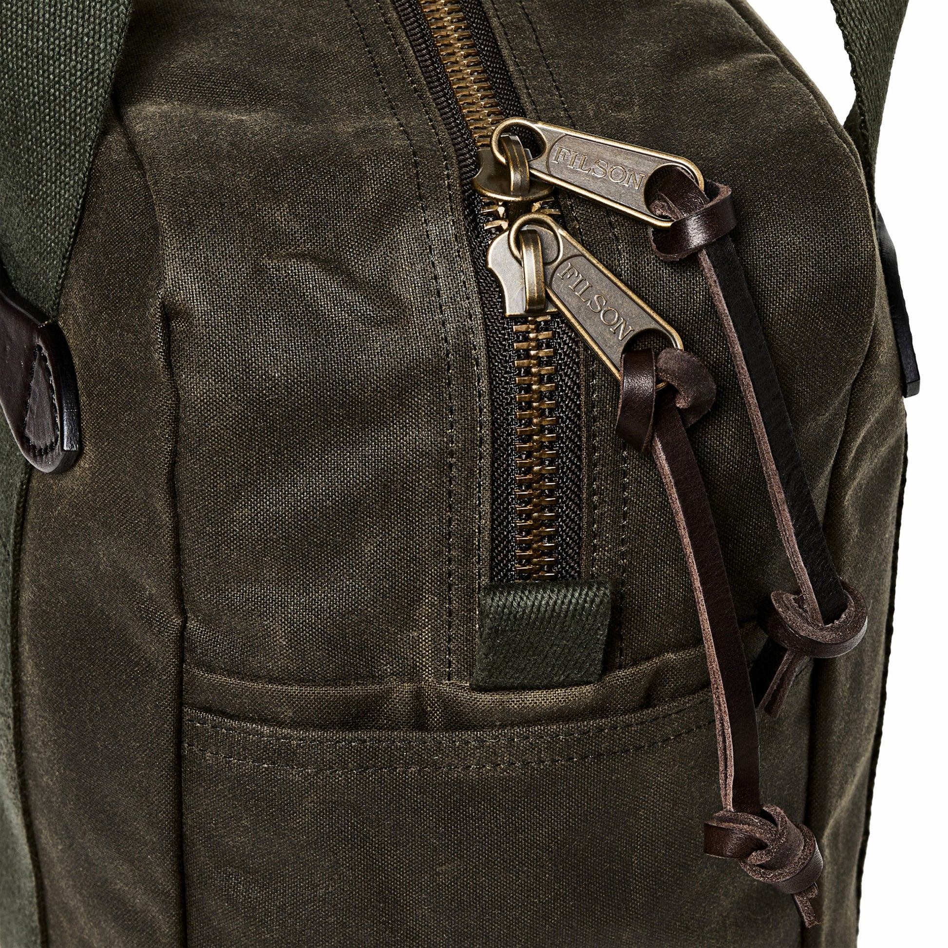 Filson Bags Tin Cloth Zipper Tote Bag