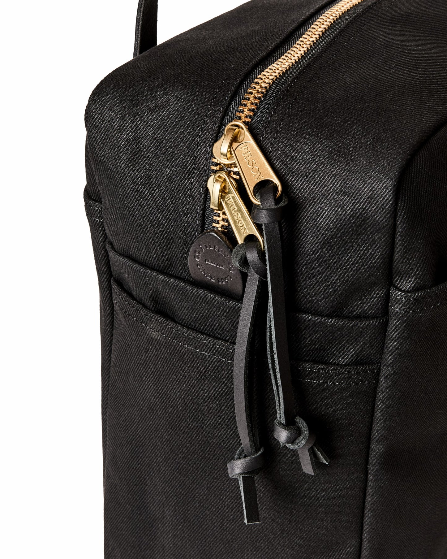 Filson Bags Rugged Twill Zipper Tote Bag - Black