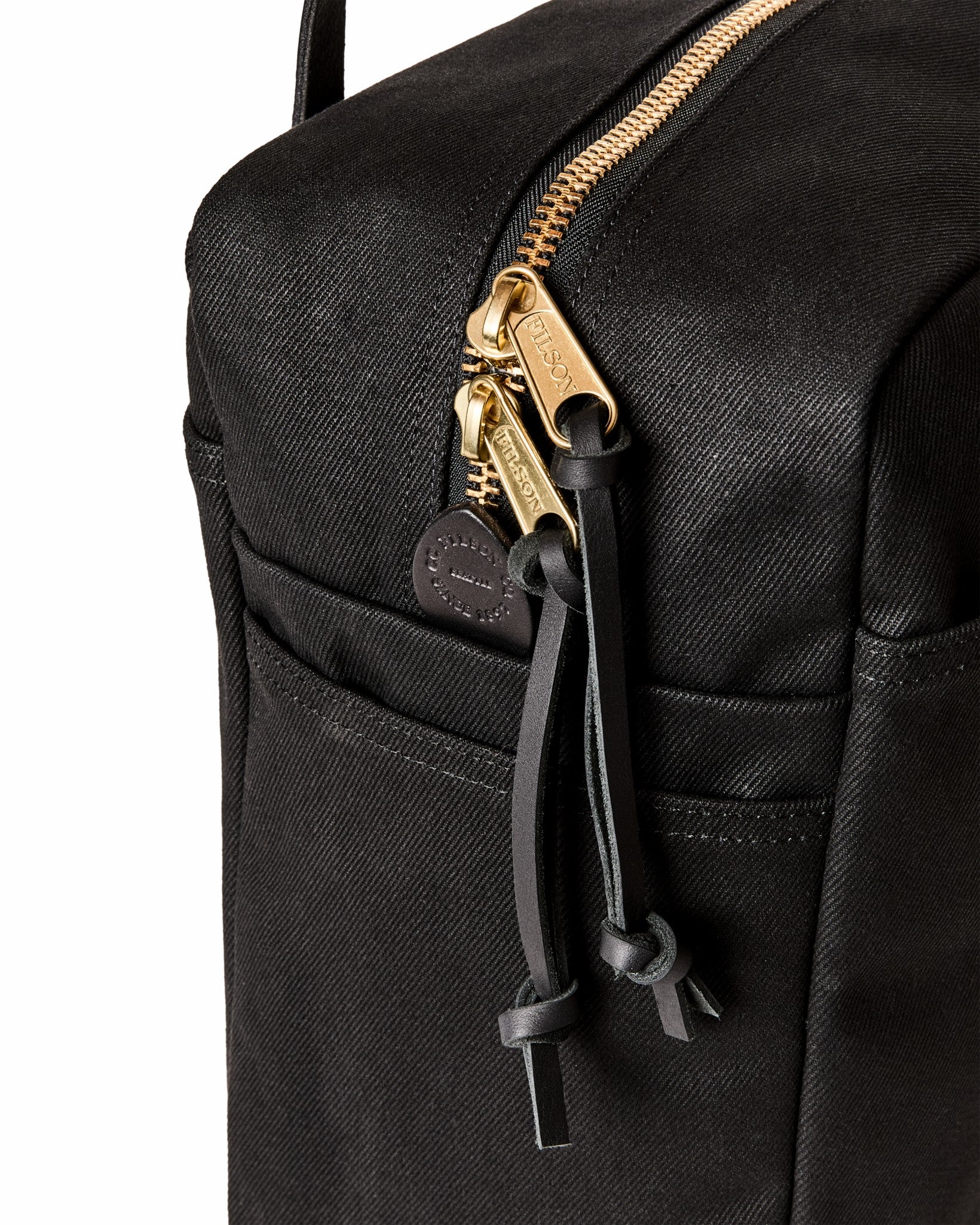 Filson Bags Rugged Twill Zipper Tote Bag - Black