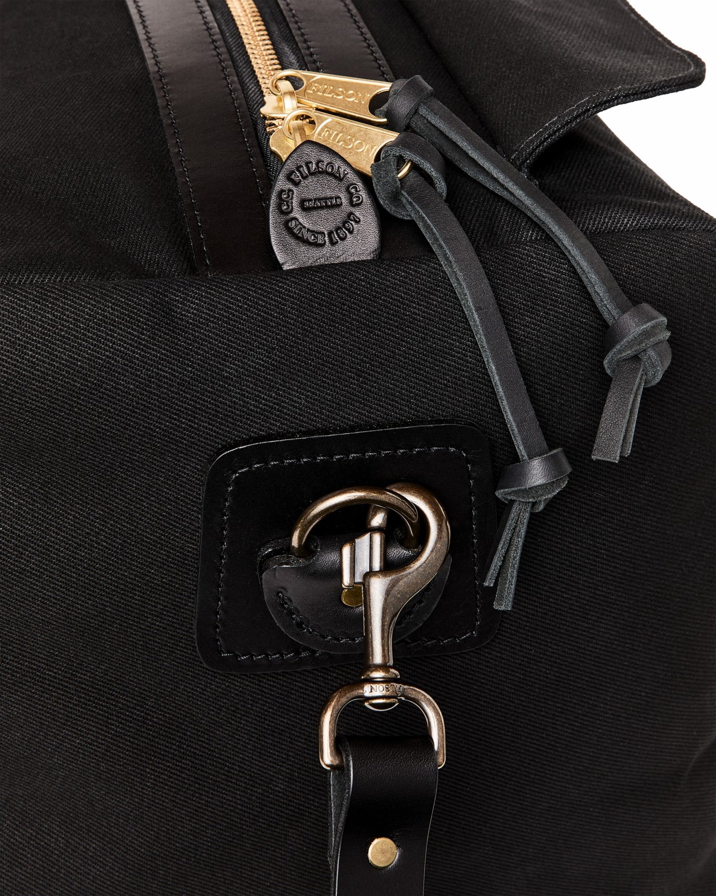 Filson Bags Medium Rugged Twill Duffle Bag - Black