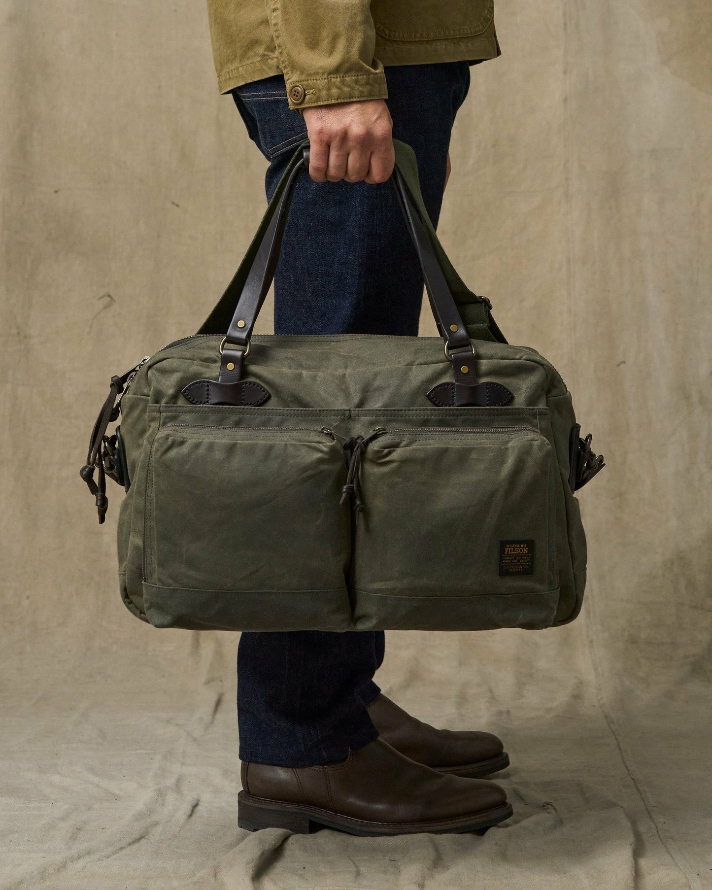 Filson Bags 48 Hour Tin Cloth Duffle Bag - Otter Green