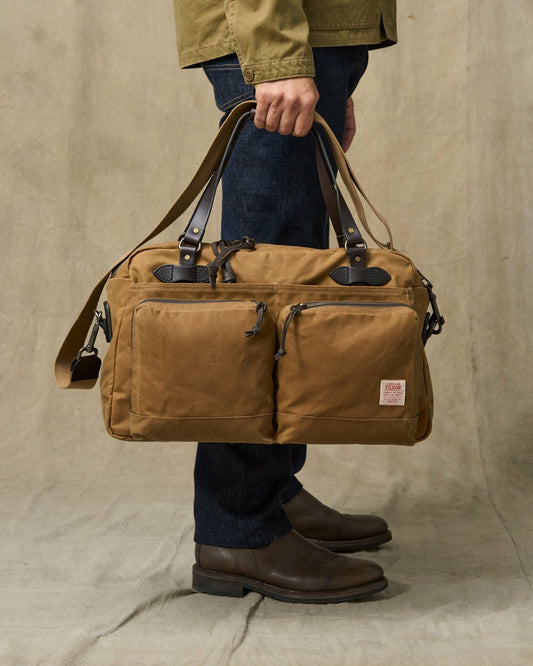 Filson Bags 48 Hour Tin Cloth Duffle Bag - Dark Tan