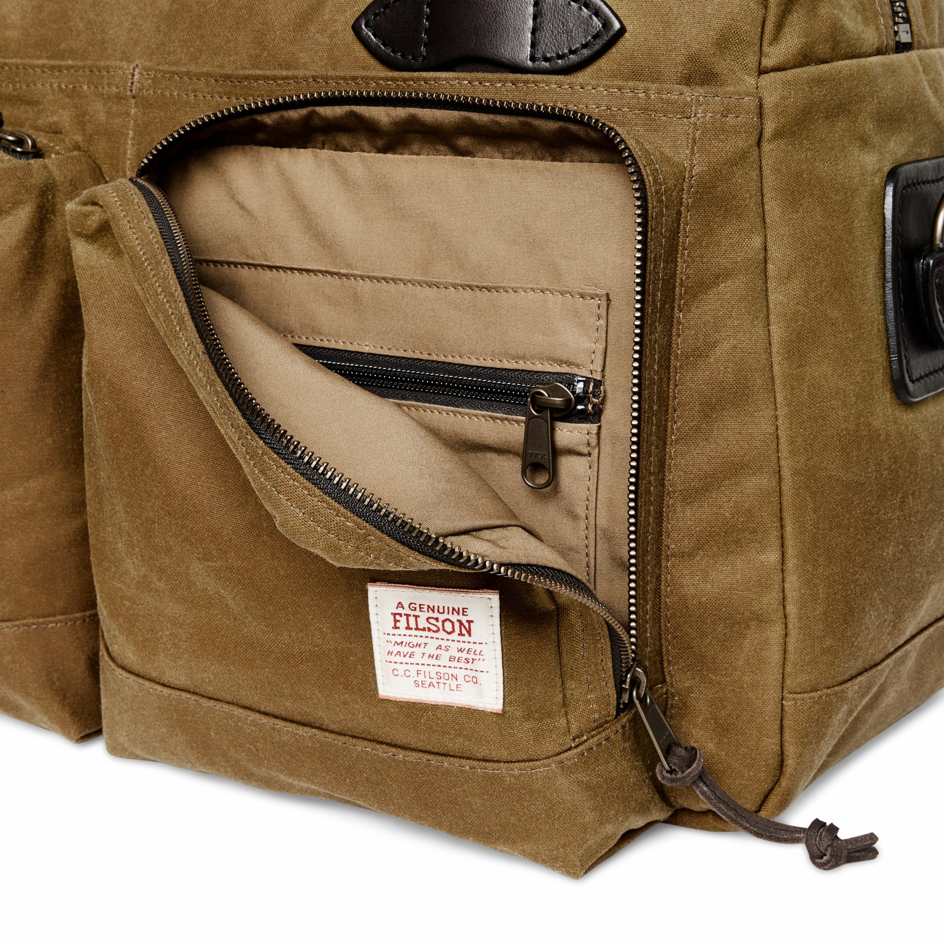 Filson Bags 48 Hour Tin Cloth Duffle Bag - Dark Tan